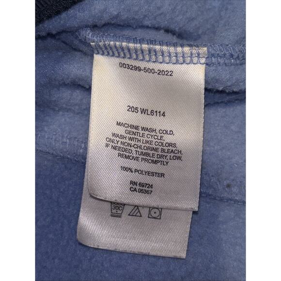 Lands End Women's Anyweather Fleece Anti Static Full Zip Jacket In Blue Size: L - Picture 5 of 9